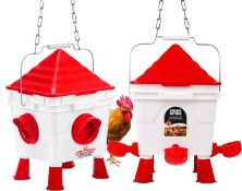 RRP £69.86 OUYOLAD Chicken Feeder and Waterer Set