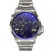 RRP £171.24 STORM AVALONIC Lazer Blue Men's Dual time Watch with Metal Strap