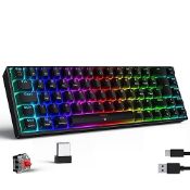 RRP £44.51 TECURS Wireless Gaming Keyboard Mechanical RGB UK Layout