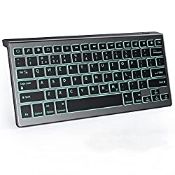 RRP £18.97 Bluetooth Backlit Keyboard for iOS
