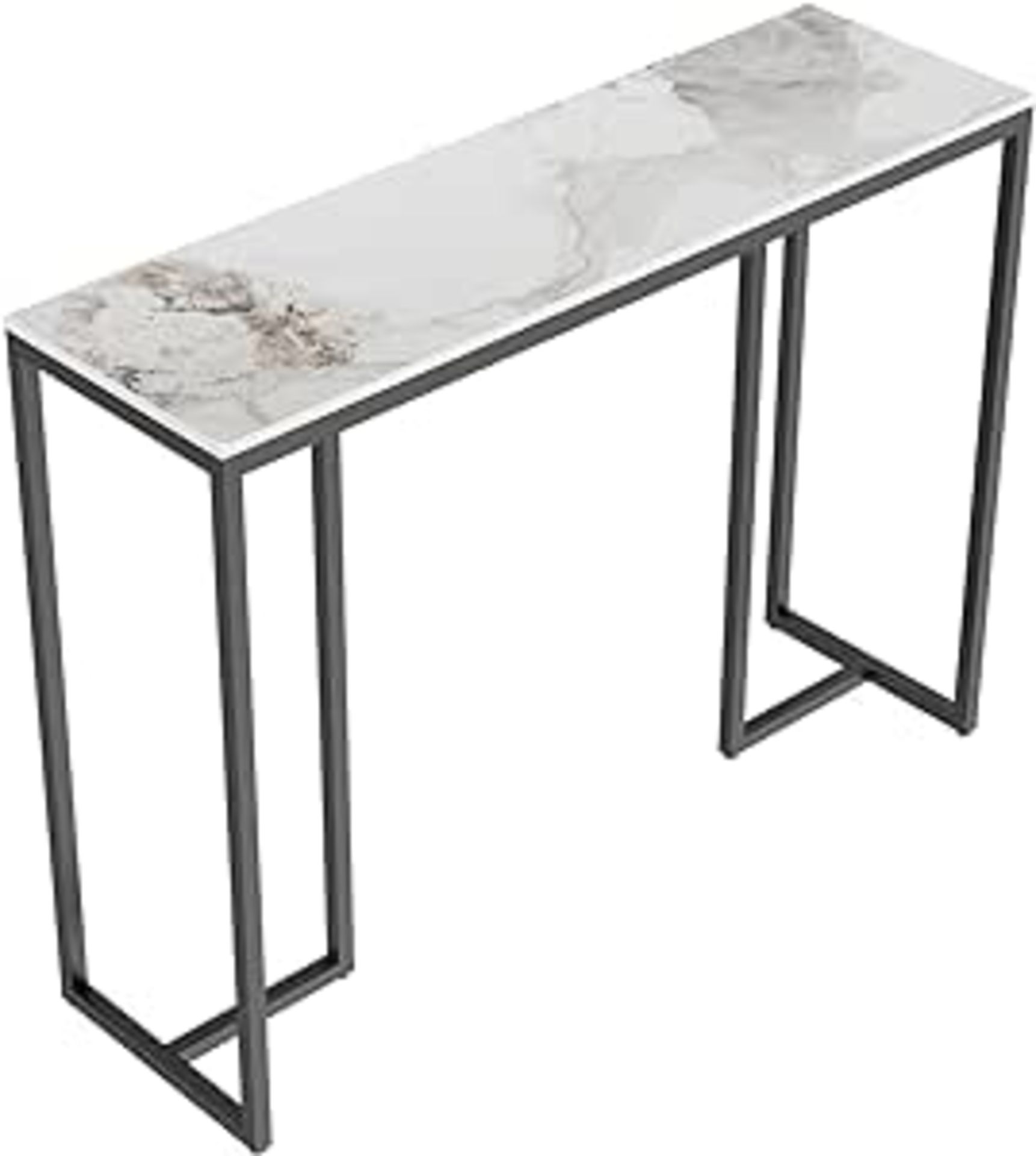 RRP £135.73 FATIVO Slim Console Table Hallway Unit: White Rich