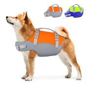 RRP £29.02 Siivton Dog Life Jacket: Ripstop Dog Life Vest - for Boating Swimming