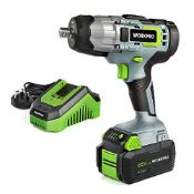 RRP £78.15 WORKPRO Cordless Impact Wrench Lightweight 20V/18V