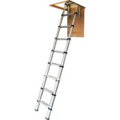 RRP £260.81 YOUNGMAN 301001 Telescopic Loft Ladder Aluminium 2.9 Metres / 9.51 Feet