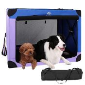 RRP £86.75 Ownpets Soft Dog Crate Collapsible Travel Dog Crate