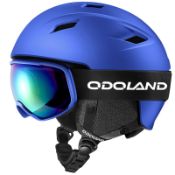 RRP £76.72 Odoland Snow Ski Helmet with Goggles Set