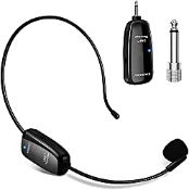 RRP £33.49 Wireless Microphone Headset for PA System