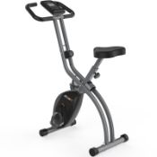 RRP £111.78 ATIVAFIT Foldable Exercise Bike 8 Resistance Levels