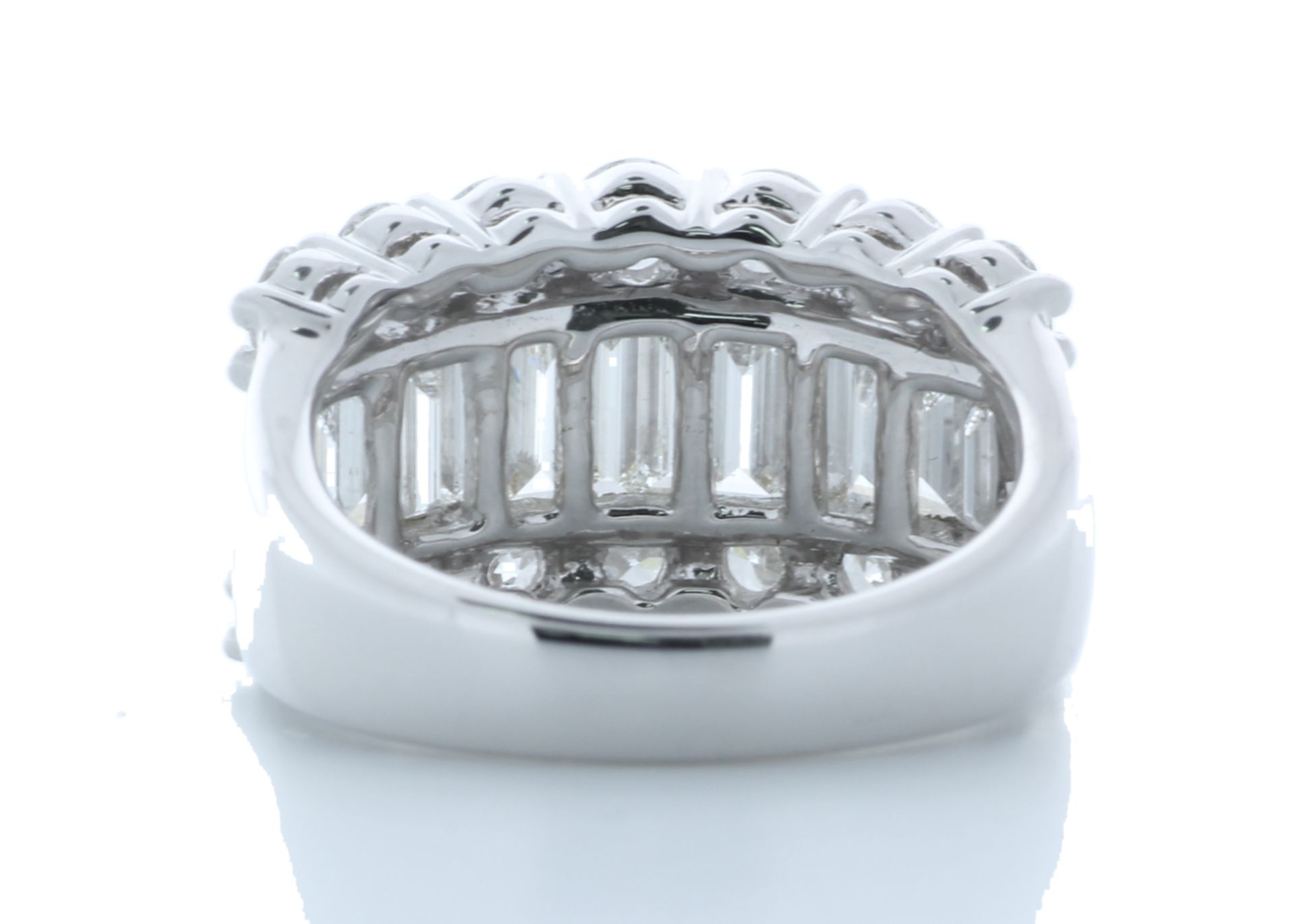 18ct White Gold Channel Set Semi Eternity Diamond Ring 2.97 Carats - Valued By AGI £40,320.00 - - Image 3 of 5