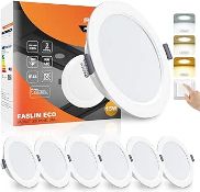 RRP £52.64 ALUSSO LED Panel Downlights 15W Slim Recessed Ceiling