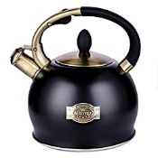 RRP £42.22 SUSTEAS Stove Top Whistling Tea Kettle-Surgical Stainless