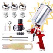 RRP £45.17 CarBole HVLP Air Gravity Feed Spray Gun with Nozzles