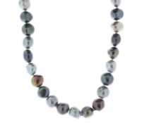 18 inch Freshwater Cultured 8.0 - 8.5mm Pearl Necklace With Sterling Silver Plated Clasp - Valued By