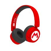 RRP £28.36 OTL Technologies SM1016 Super Mario Wireless Kids Headphones - Red