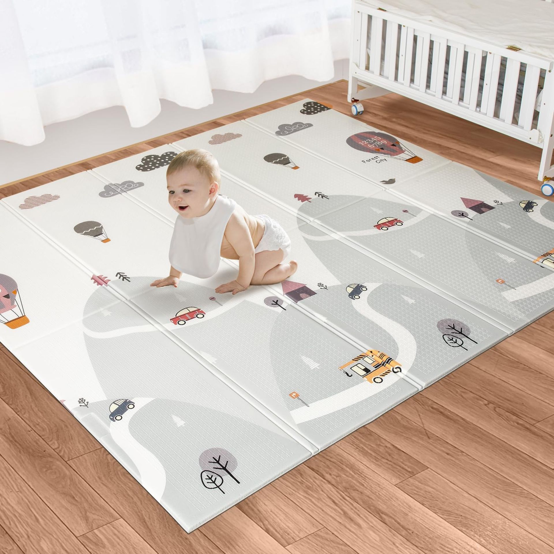 RRP £34.24 let's make Foldable Playmat Baby Play Mat 200 * 180CM