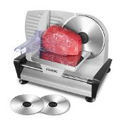 RRP £73.73 Meat Slicer with 2 * 19cm Blade