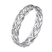 RRP £18.32 925 Sterlings Silver Celtic Knot Eternity Infinity Band Ring