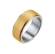 RRP £17.85 U7 Fidget Rings for Women Gold Stainless Steel Spinner Anxiety Ring