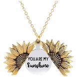RRP £6.69 MOROTOLE Sunflower Locket Necklace You are My Sunshine