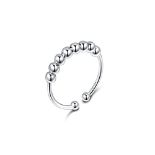 RRP £13.21 Silver Anxiety Rings for Women 925 Sterling Silver