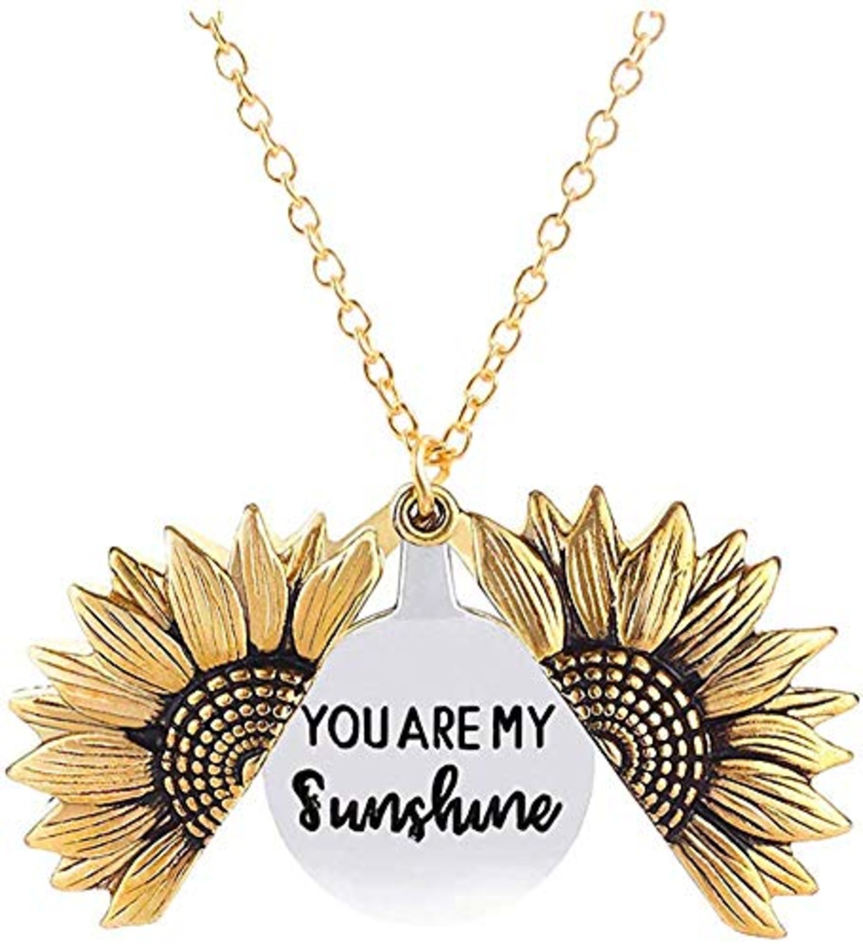 RRP £6.69 MOROTOLE Sunflower Locket Necklace You are My Sunshine