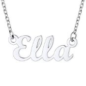 RRP £13.39 U7 Personalised Jewellery Necklaces for Girls Ella Name Custom Necklace Womens