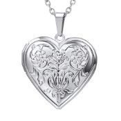 RRP £14.85 U7 Personalised Engraved Photo Locket Necklace Lockets Necklaces for Women