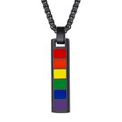 RRP £16.74 Suplight Stainless Steel Black Lesbian Gay Pride Vertical