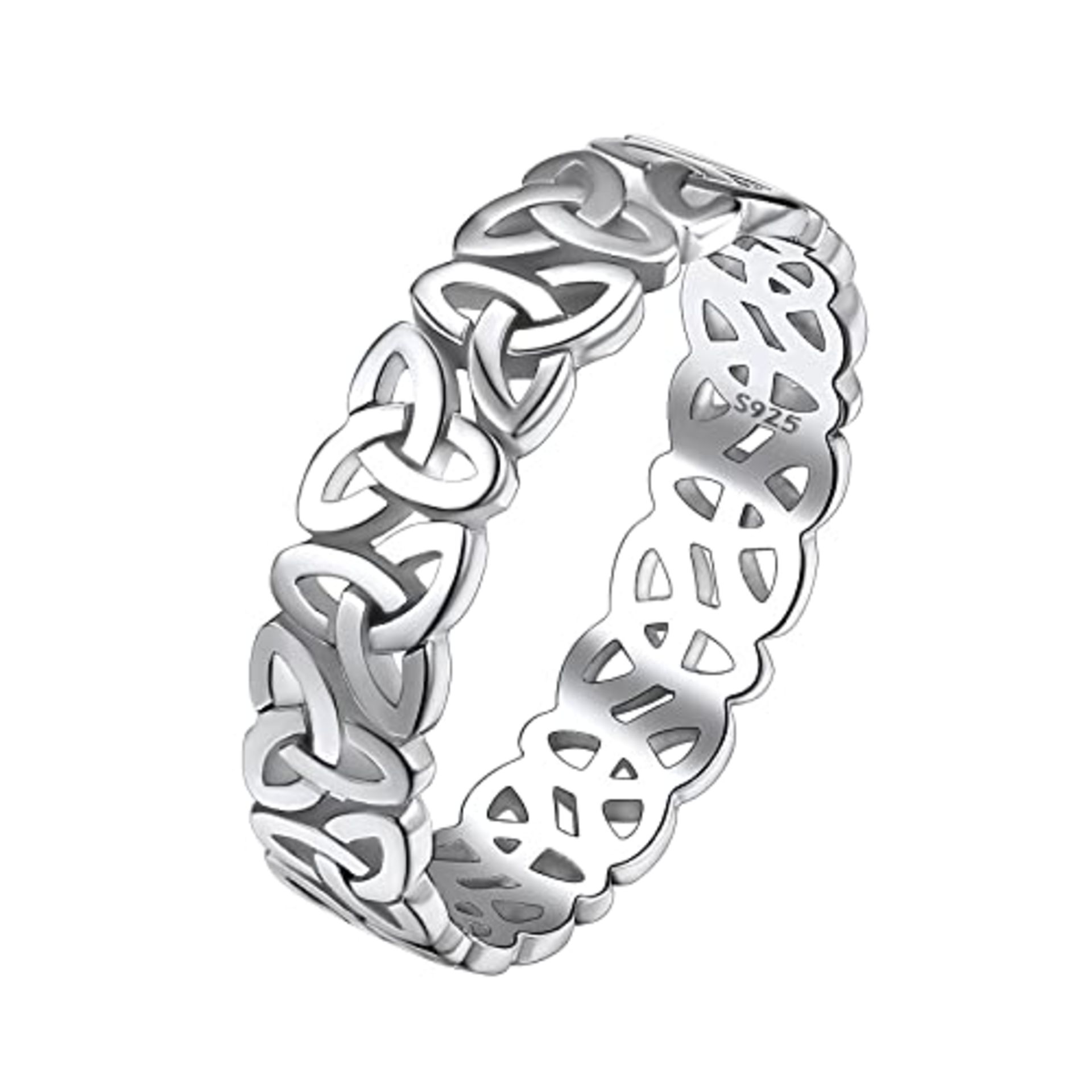 RRP £21.20 Suplight 925 Sterling Silver Trinity Knot Ring