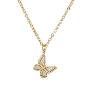 RRP £10.04 Gold Chain Neccklace Fashion Dainty Butterfly Pendant