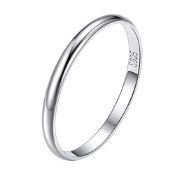 RRP £13.65 Suplight Women's Band Rings Sterling Silver 925