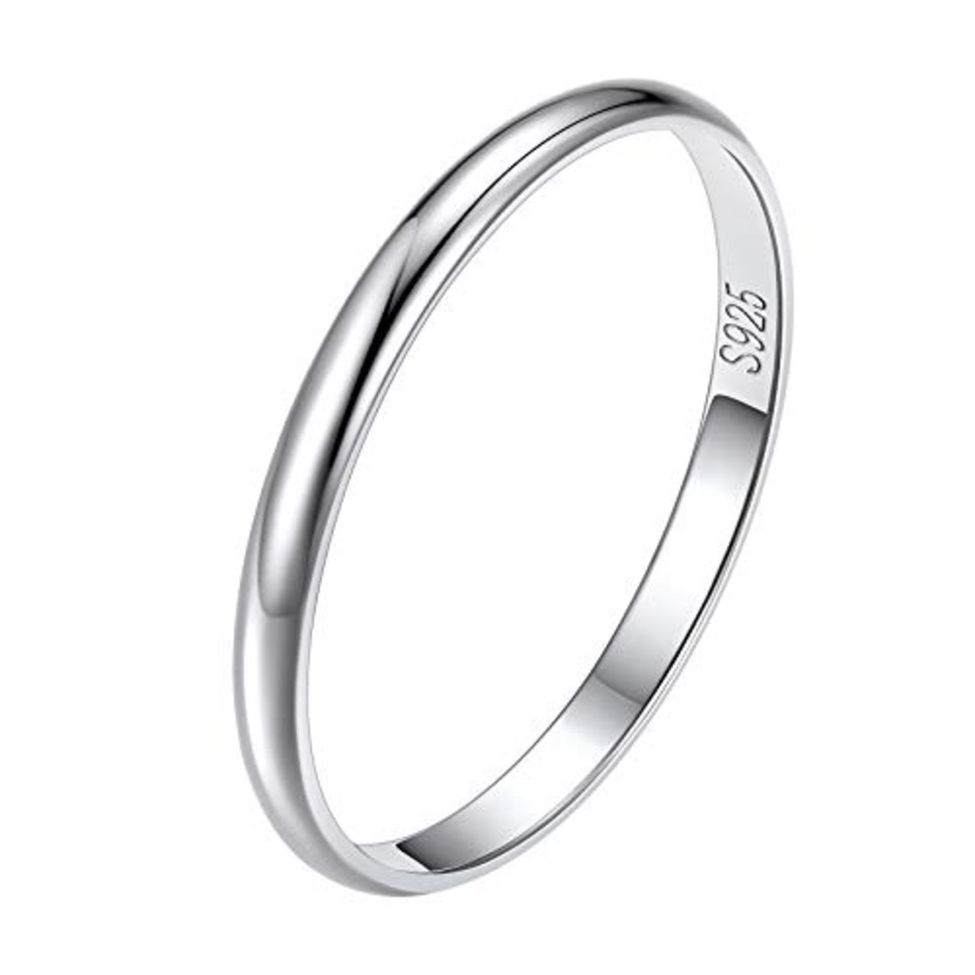 RRP £13.65 Suplight Women's Band Rings Sterling Silver 925