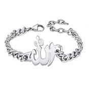 RRP £15.91 Suplight Stainless Steel Allah Charm Bracelet Muslim