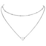 RRP £17.65 PROSTEEL l Necklace Stacked Necklaces Stainless Steel Layered Necklace