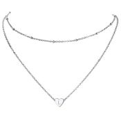 RRP £17.65 PROSTEEL l Necklace Stacked Necklaces Stainless Steel Layered Necklace