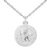 RRP £8.92 Philip Jones St Christopher Necklace