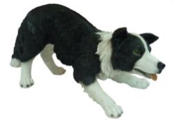 RRP £37.67 Real Life Medium Sheepdog Garden Ornament (SizeF)