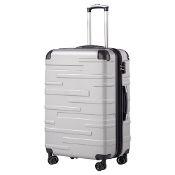 RRP £79.90 COOLIFE Hard Shell Suitcase with TSA Lock and 4 Spinner