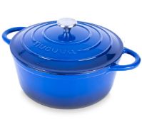 RRP £68.49 Cast Iron Dutch Oven with Lid Non-Stick Ovenproof