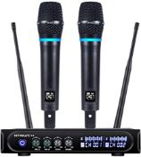 RRP £98.17 Kithouse S9 UHF Rechargeable Wireless Microphone System