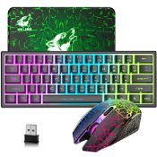 RRP £29.67 60% Compact wireless gaming keyboard and mouse set