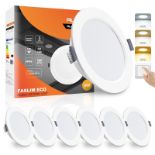 RRP £38.88 ALUSSO LED Downlights Ceiling 9W Slim Recessed Ceiling Lights