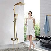 RRP £139.29 Onyzpily Gold Shower Mixer taps Shower Set Shower System