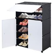 RRP £47.94 NUKied Shoe Storage 6 Tier Shoe Storage Cabinet with