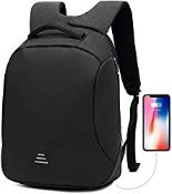 RRP £38.69 VINBAGGE Anti Theft Backpack usb 15.6inch Security