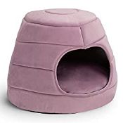 RRP £37.62 Hollypet Cat Bed Small Dog Bed 2-in-1 Foldable Pet