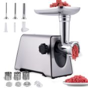 RRP £118.63 Electric Meat Grinder Sausage Stuffer Maker 7-In-1