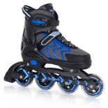 RRP £52.50 Nattork Adjustable Inline Skates for Kids and Adult with Light Up Wheel