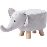 RRP £28.48 Avos-Deals-Global Light Grey Elephant Shaped Footstool