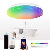RRP £39.54 ALUSSO Smart WiFi RGB Tunable Utility Ceiling Light